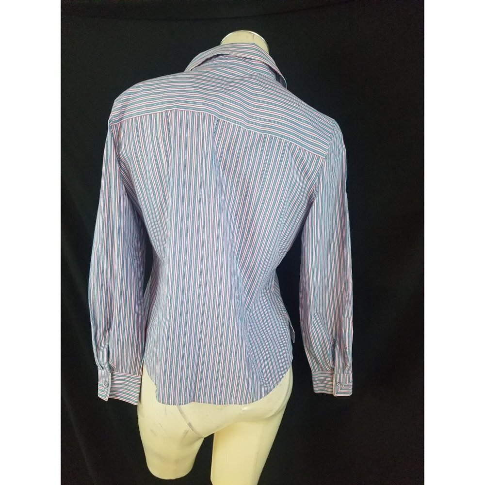 Foxcroft Size 10p Wrinkle Free Button Up Shirt - image 4